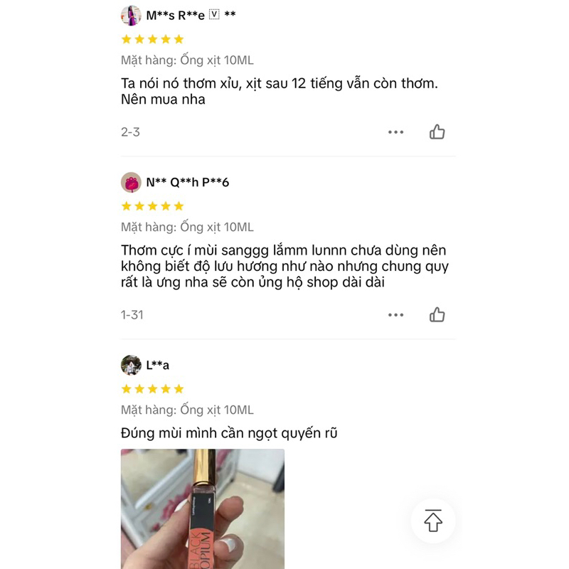 Nước hoa Nữ BLACK OPIUM EDP YSSL 5ml - 10ml