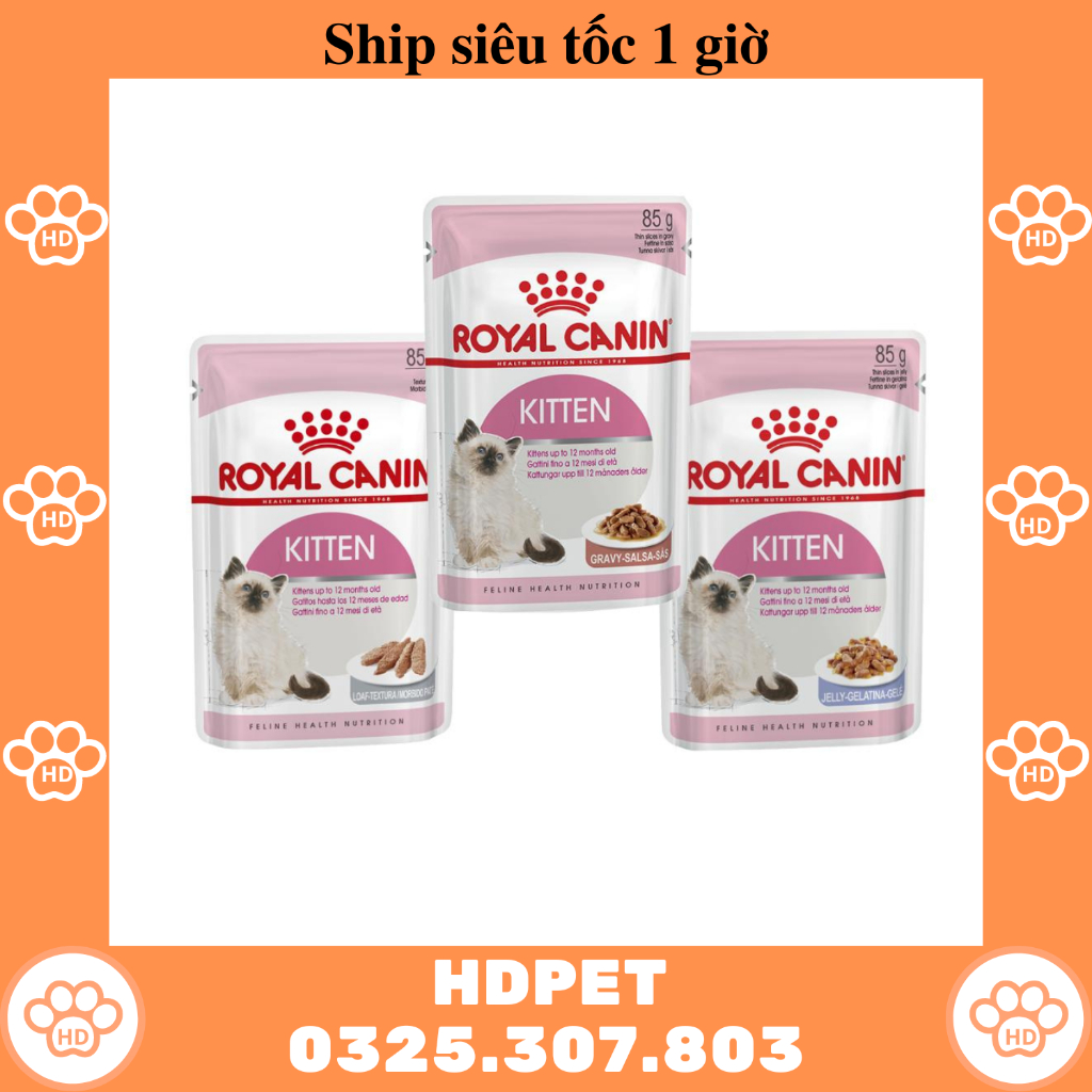 PATE ROYAL CANIN KITTEN 85G DÀNH CHO MÈO TỪ 2 THÁNG TUỔI