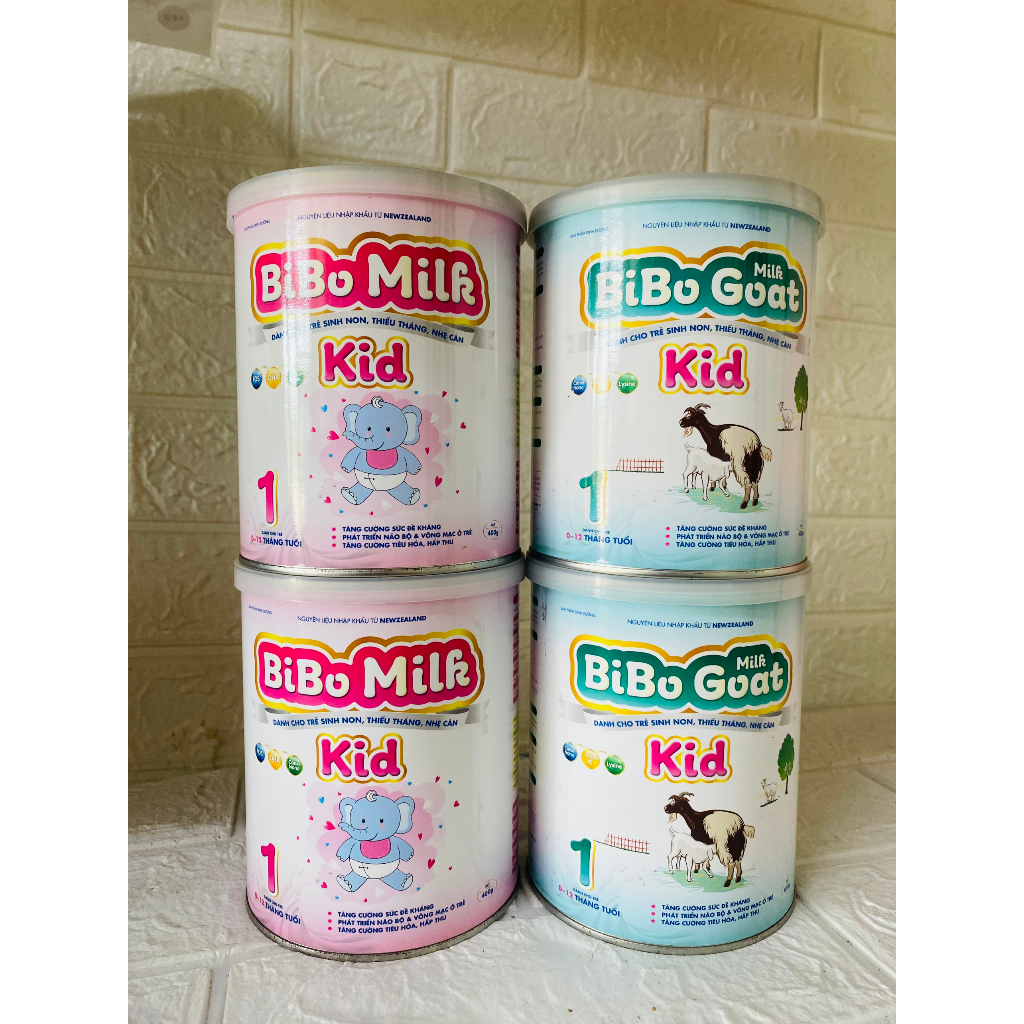 SỮA BỘT DÊ BIBO MILK GOAT KID 1, BIBO MILK GOAT IQ BA 2 400g,900g (hàng kèm quà tặng)