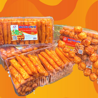 Bánh Bò xiên Vừng, Bánh Bò Quẩy Bò Vừng Miếng Loại Hộp Đặc Biệt Đồ Ăn Vặt