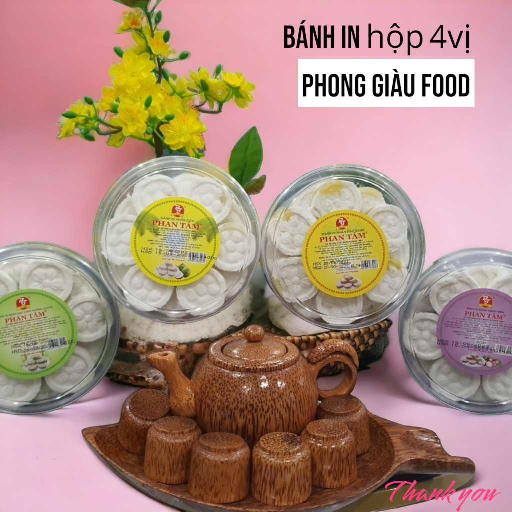 BÁNH IN HỘP 4 MÙI