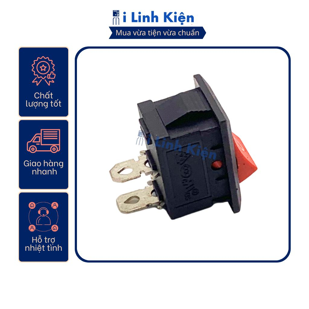 Công tắc bập bênh RY1-101 6A 250V 2P 15x21mm không đèn