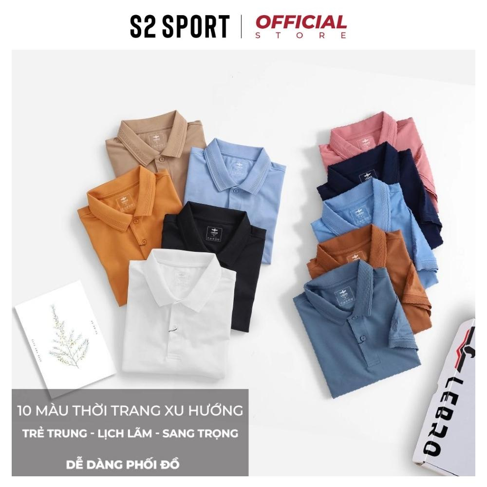 Áo polo nam trơn S2 SPORT SPL2305 thun có cổ ngắn tay (10 màu) basic vải cotton CVC cao cấp co giãn 4 chiều thoáng khí