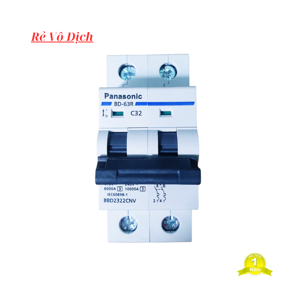 Át đôi ,2P panasonic 32A 40A 63A giá rẻ