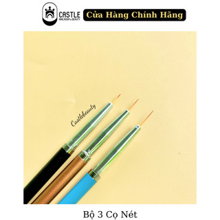 Bộ 3 Cây Vẽ Nét - Cọ Râu Vẽ Nail