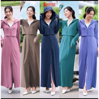 Áo Chống Nắng Toàn Thân 2 tầng Cao Cấp Cardina Mẫu Mới 2023 Có Lưới Tải Nhiệt