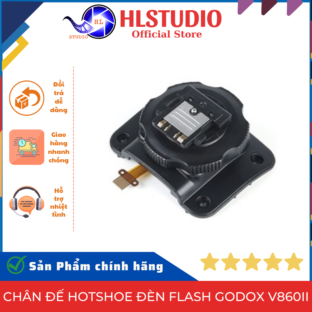 Chân Đế Hotshoe Đèn Flash Godox V860II Sony HL Studio