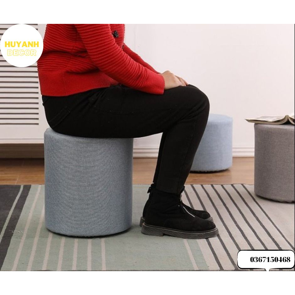 Ghế Đôn Tròn Sofa . Ghế Đôn Bàn Trà Ghế Kê Chân .Nhiều Kích Cỡ kèm ảnh thật. | BigBuy360 - bigbuy360.vn