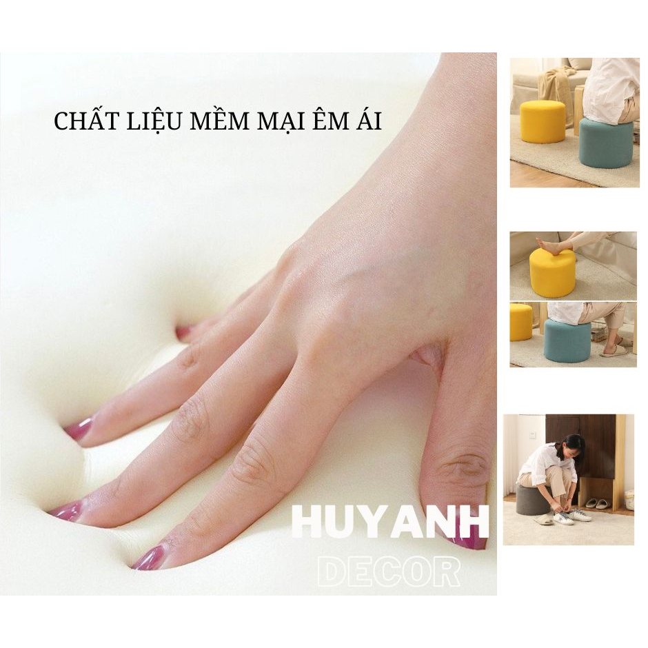 Ghế Đôn Tròn Sofa . Ghế Đôn Bàn Trà Ghế Kê Chân .Nhiều Kích Cỡ kèm ảnh thật. | BigBuy360 - bigbuy360.vn