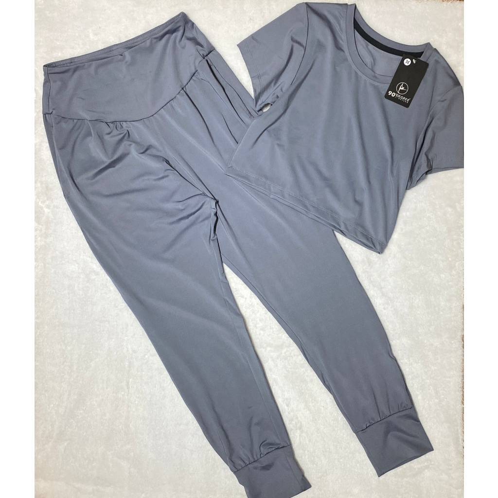 Set tập GYM/YOGA quần jogger áo croptop 90Degree