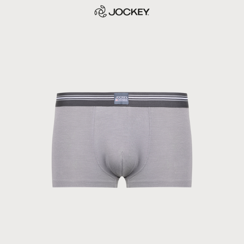 Quần Lót Nam Thun Bamboo Jockey Dáng Trunk Co Giãn Thoải Mái Màu Xám đậm - J1249_P1