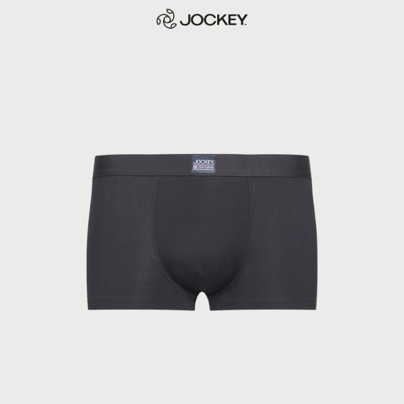 Quần Lót Nam Thun Bamboo Jockey Dáng Trunk Co Giãn Thoải Mái Màu Đen - J1249_P1