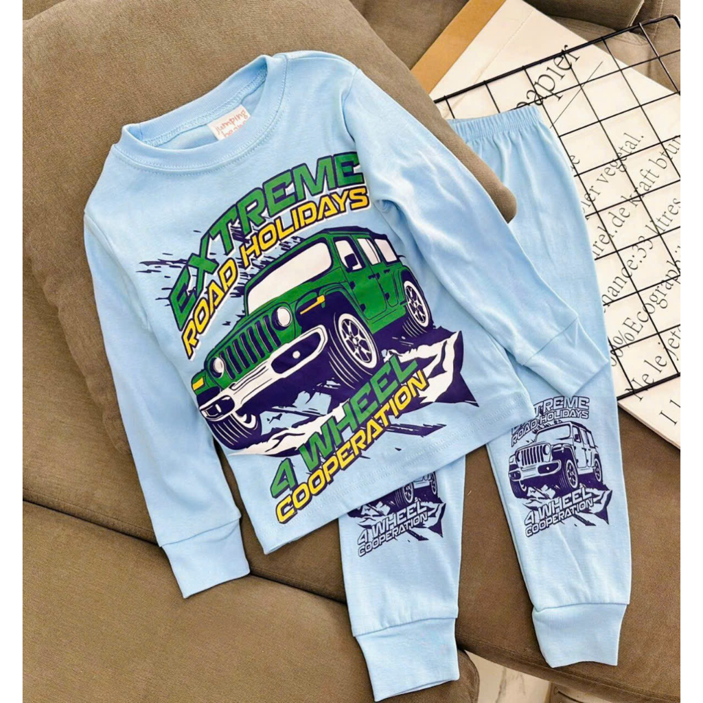 GIÁ TỐT - Bộ dài tay bé trai thun cotton hàng xuất dư xịn - FREESHIP