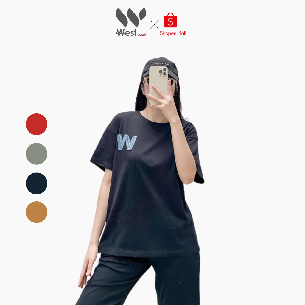 Bộ Cotton West Scent Quần Ngố Áo Thêu Chữ W