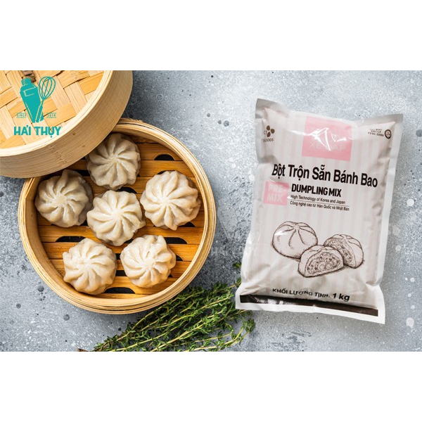 Bột trộn sẵn bánh bao hiệu xe đạp CJ