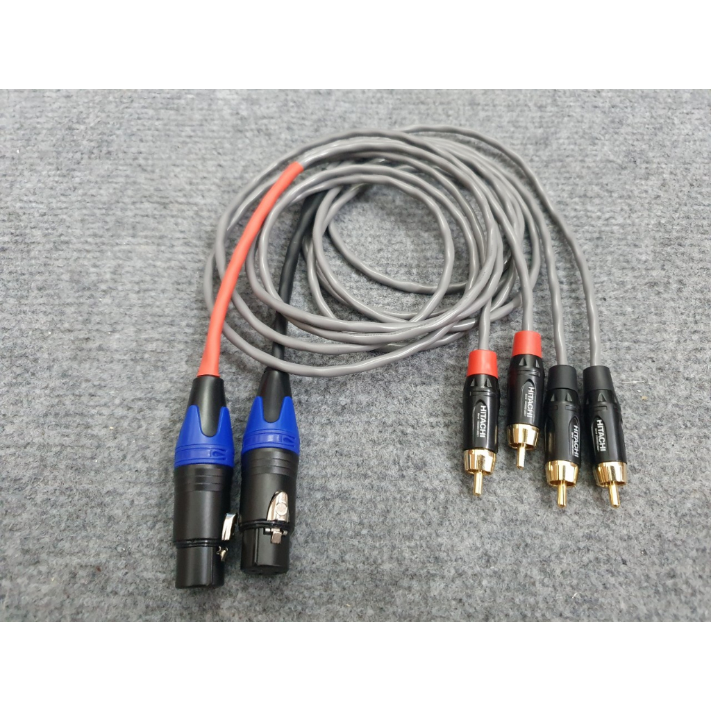 Cặp Dây Tín Hiệu Canon Cái Ra 2 Av Dùng Để Chia Từ Vang  Ra 2 Amply Cùng 1 Lúc.