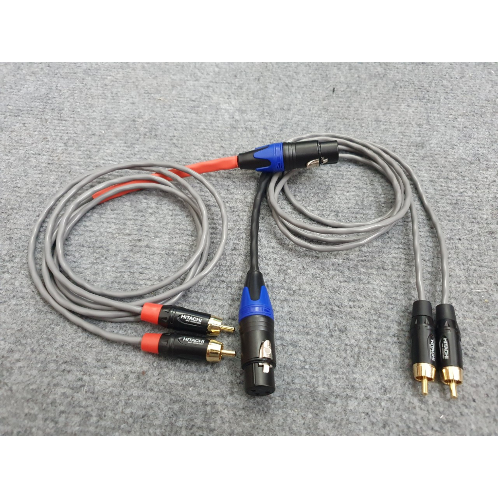 Cặp Dây Tín Hiệu Canon Cái Ra 2 Av Dùng Để Chia Từ Vang  Ra 2 Amply Cùng 1 Lúc.