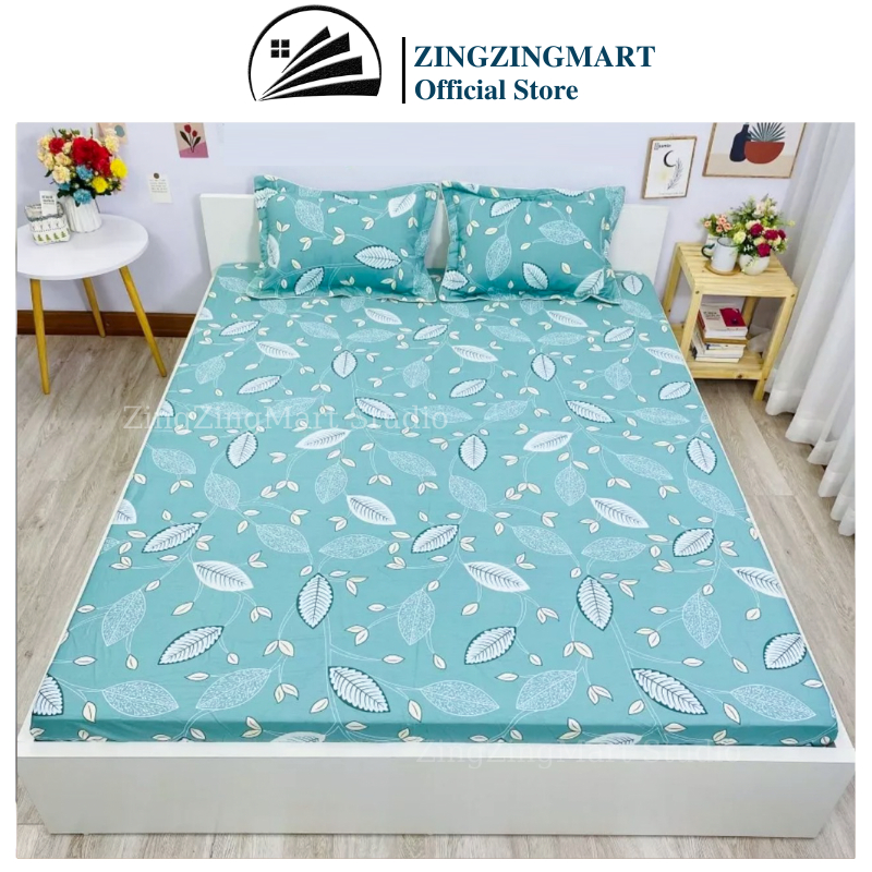 Ga trải giường Cotton lạnh cao cấp 1m6x2m, 1m8x2m thương hiệu ZingZingMart ( Chưa kèm vỏ gối )