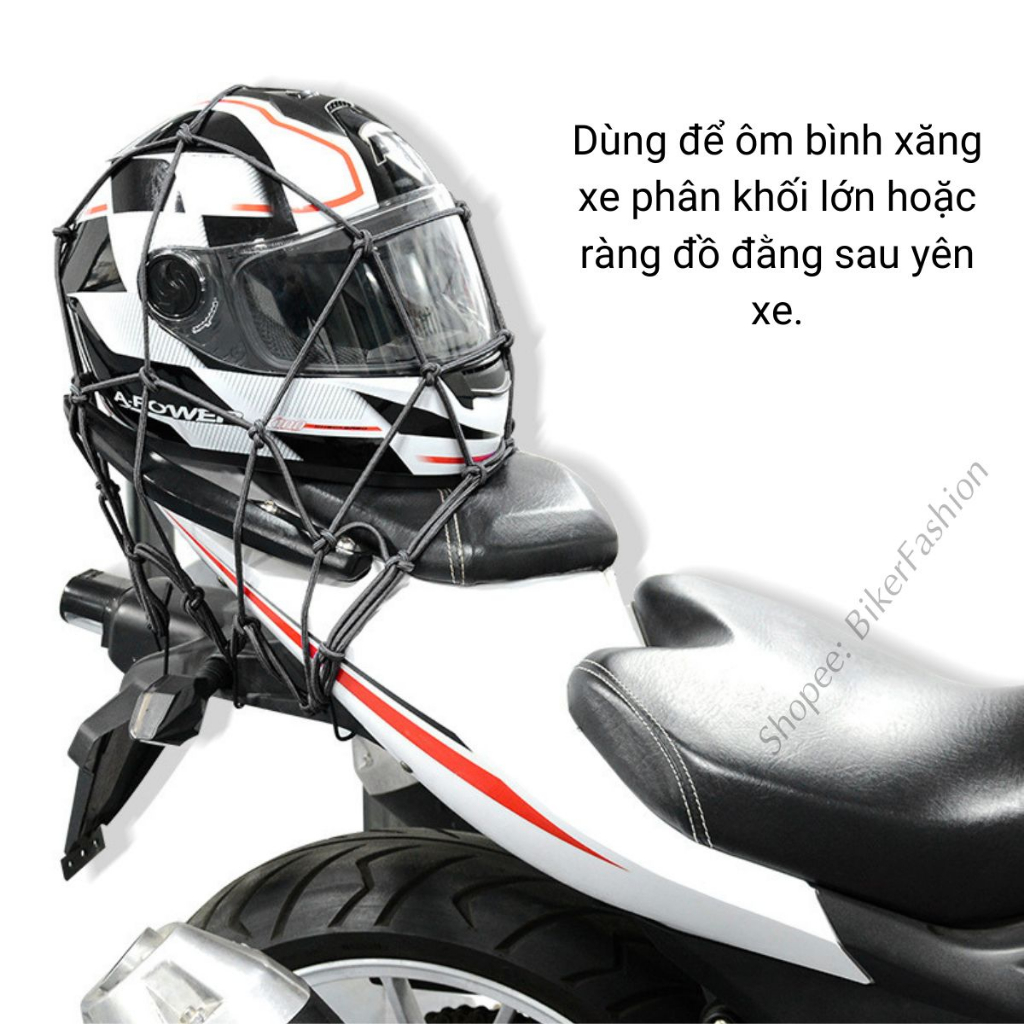 Lưới Thun Ràng Đồ Moto, Xe Máy Size Lớn 40 x 40cm L2