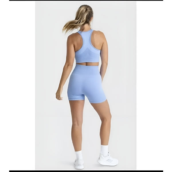 Set tập Gym/Aerobic nữ quần đùi chất dệt kim hàng chuẩn đẹp