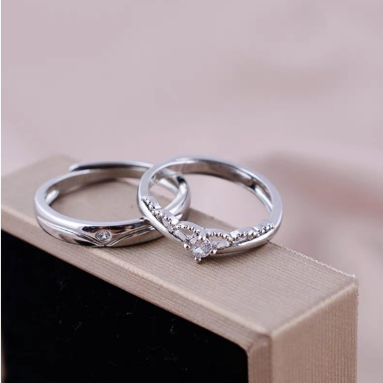 Nhẫn Đôi Dreamsilver, Nhẫn Cặp The Proposal Chỉnh Được Size ND048