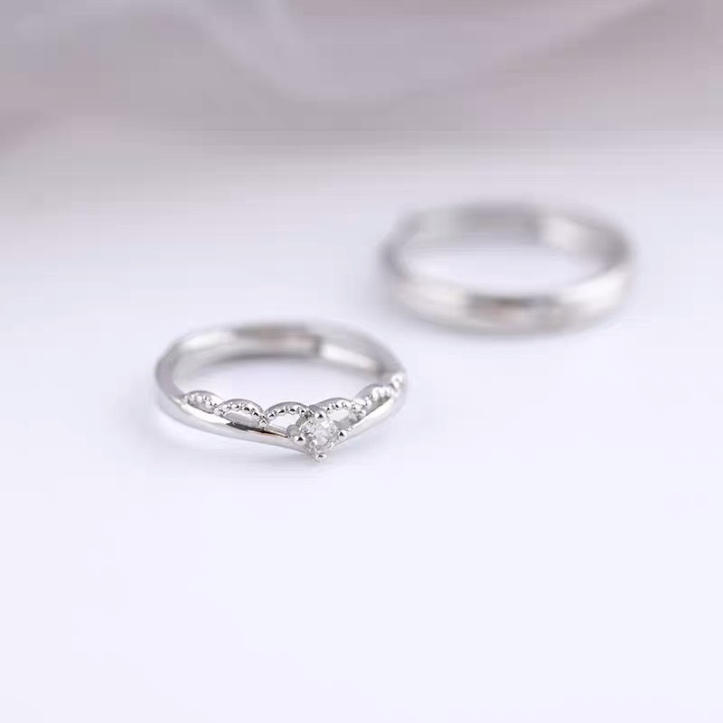 Nhẫn Đôi Dreamsilver, Nhẫn Cặp The Proposal Chỉnh Được Size ND048