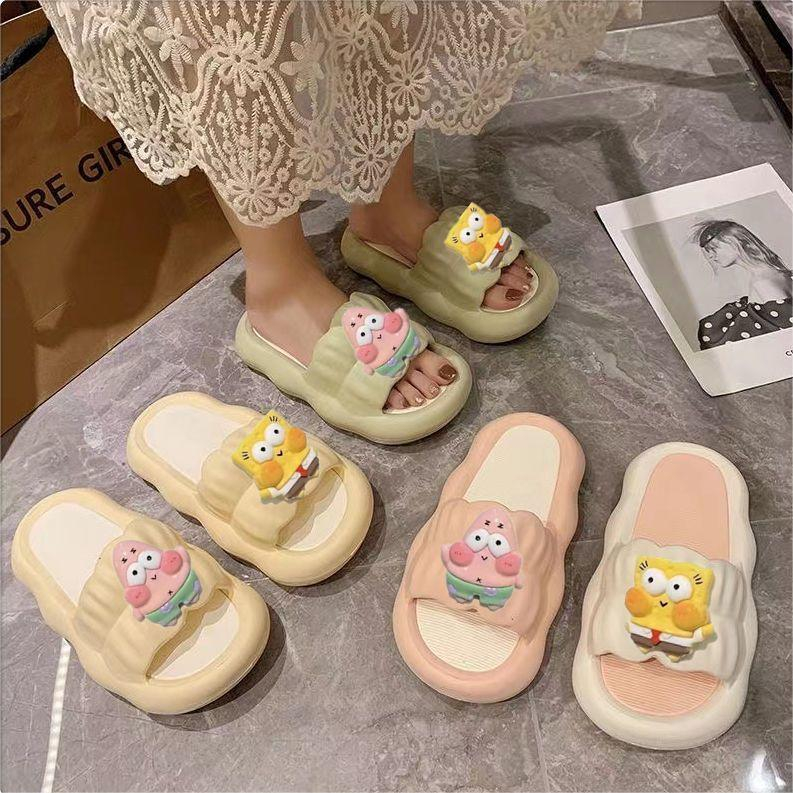 Dép bánh mì hình SpongeBob SquarePants 3CM, chất liệu EVA - Phong cách dễ thương không thể bỏ qua!