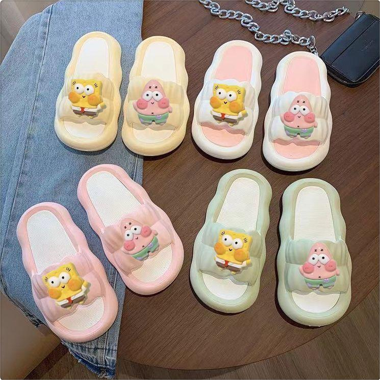 Dép bánh mì hình SpongeBob SquarePants 3CM, chất liệu EVA - Phong cách dễ thương không thể bỏ qua!