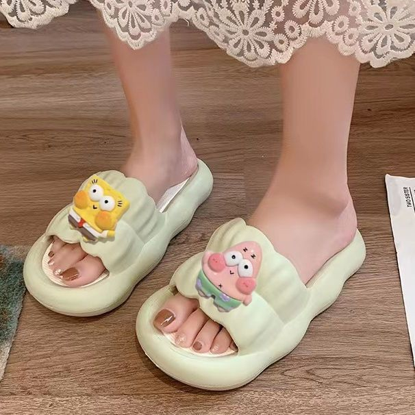 Dép bánh mì hình SpongeBob SquarePants 3CM, chất liệu EVA - Phong cách dễ thương không thể bỏ qua!