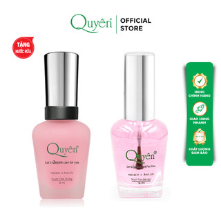  Combo Sơn Móng Tay Siêu Dưỡng Phẳng Bóng Hồng Mỹ Phẩm Quyên 16ml - TẶNG NƯỚC RỬA MÓNG TAY 