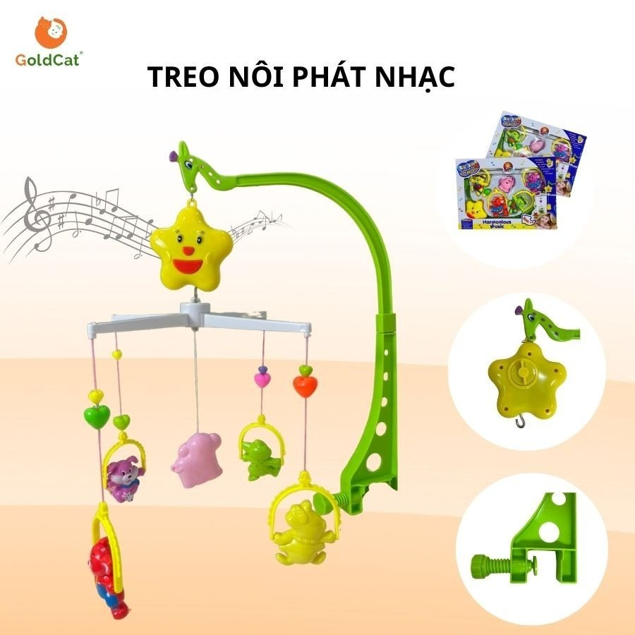 Treo Nôi Phát Nhạc Dành Cho Bé Sơ Sinh GoldCat