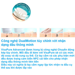Máy rửa mặt và massage Philips VisaPure Advanced SC5340