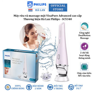 Máy rửa mặt và massage Philips VisaPure Advanced SC5340