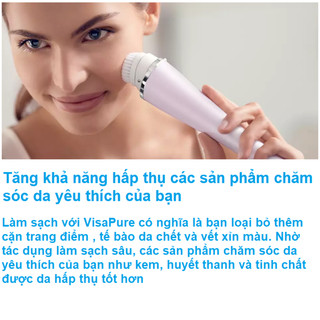 Máy rửa mặt và massage Philips VisaPure Advanced SC5340