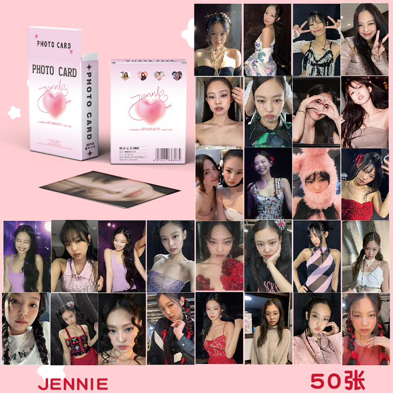 HỘP 50 TẤM LOMO CARD BLACKPINK HOLOGRAM BO GÓC MỚI NHẤT ROSE JENNIE JISOO LISA