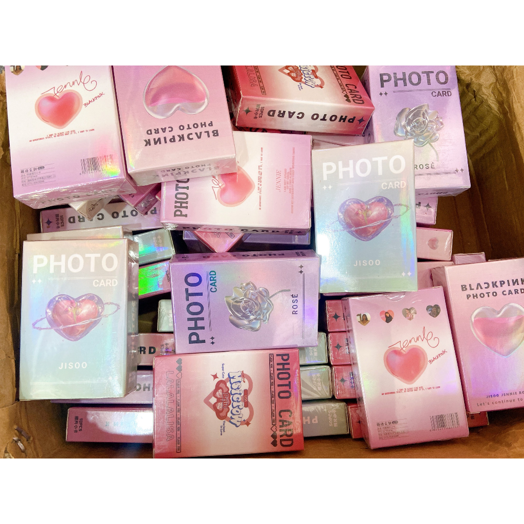 HỘP 50 TẤM LOMO CARD BLACKPINK HOLOGRAM BO GÓC MỚI NHẤT ROSE JENNIE JISOO LISA