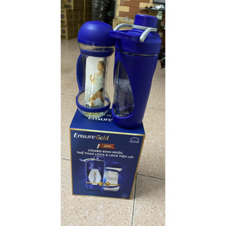 Combo 2 bình  đựng nước  thể thao  của lock  & lock ( 1  bình lắc 900 ml và 1 bình 600 ml).