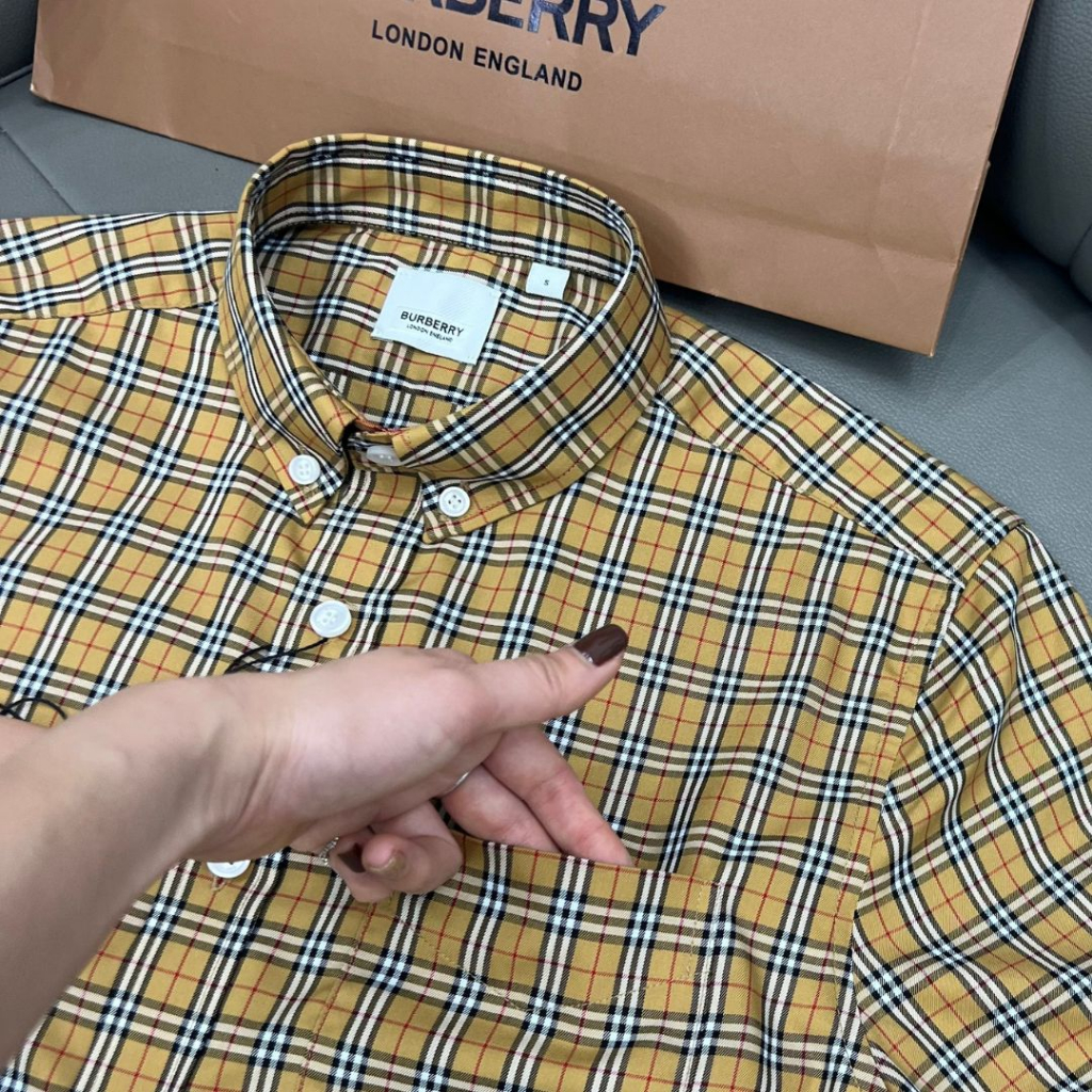 Sơ mi kẻ nam Burbery bản Like Au 1:1 cao cấp nhất