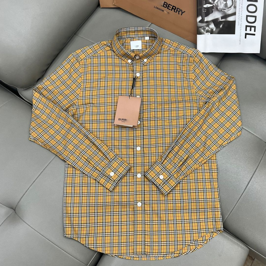 Sơ mi kẻ nam Burbery bản Like Au 1:1 cao cấp nhất