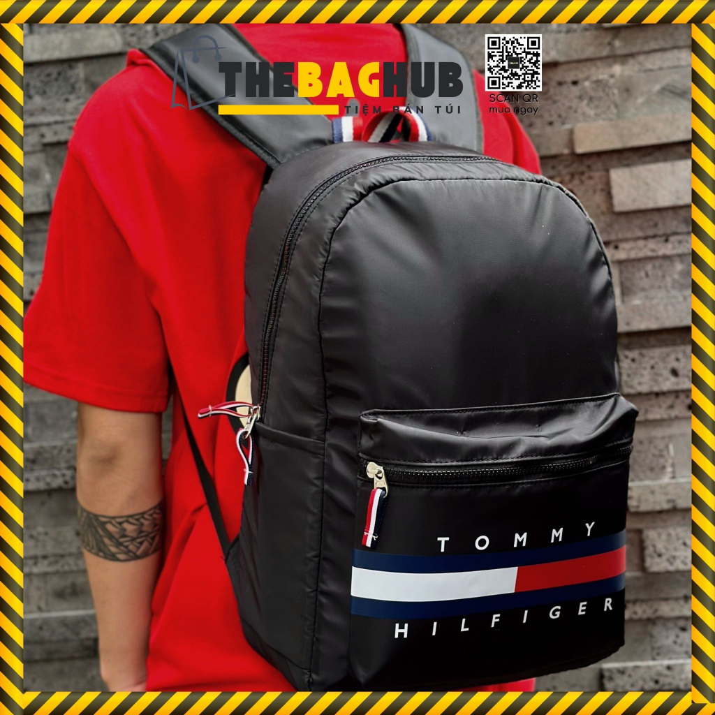 Balo phong cách thời trang đi làm du lịch đi học, chống nước Fit laptop 15inc - Tommy Hilfiger Classic 453015