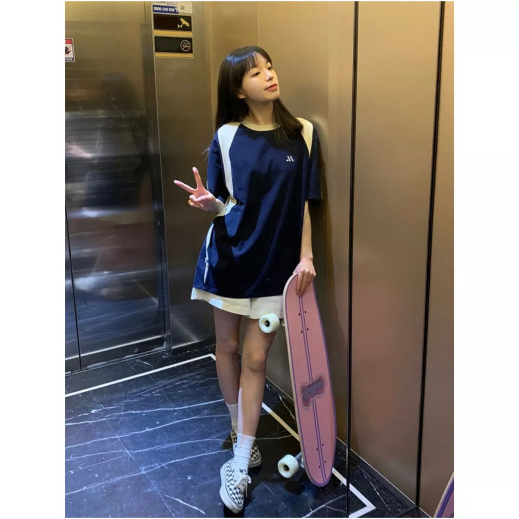 Áo Thun Thêu Chữ M Form Rộng Tay Lỡ Vải Cotton 100% , Áo Phông Nam Nữ | BigBuy360 - bigbuy360.vn