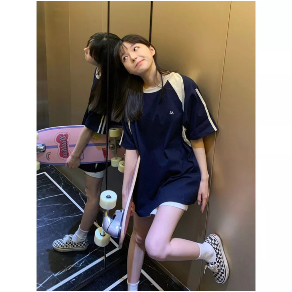 Áo Thun Thêu Chữ M Form Rộng Tay Lỡ Vải Cotton 100% , Áo Phông Nam Nữ | BigBuy360 - bigbuy360.vn