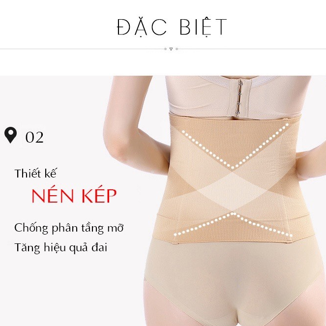 Đai nịt bụng sau sinh, đai xoá bụng faso chống cuộn định hình eo