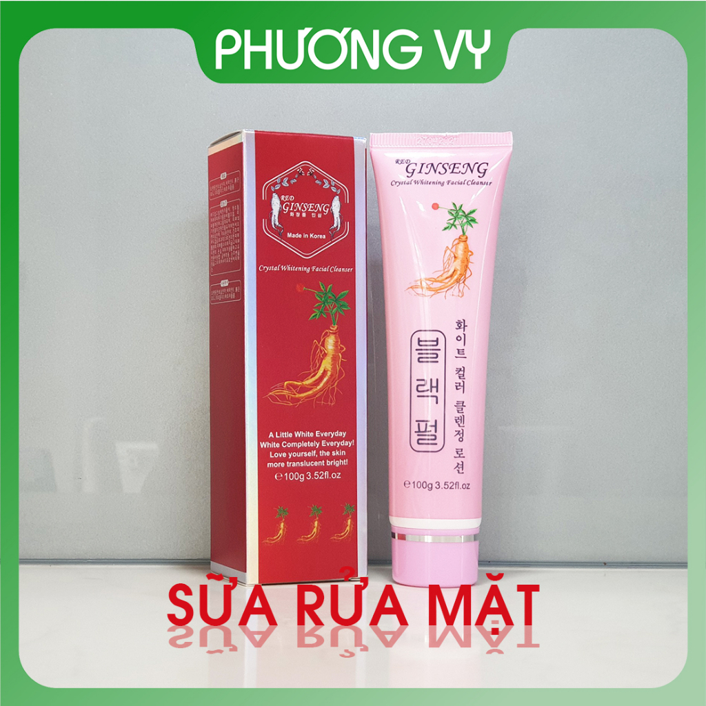 Sữa rửa mặt Red Ginseng, giúp sạch nhờn và làm sạch da mặt, mỹ phẩm Ginseng.