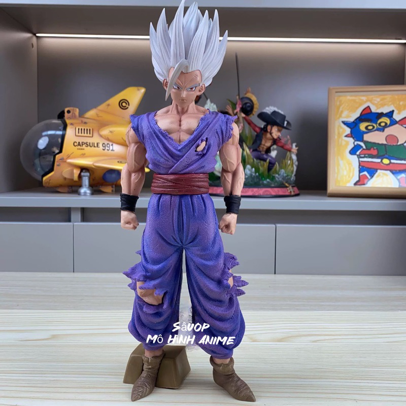 Son Gohan Beast tóc trắng đứng độc lập cao 33,5cm