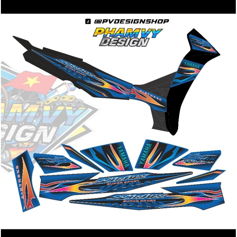 Tem candy Sirius lửa cam đỏ