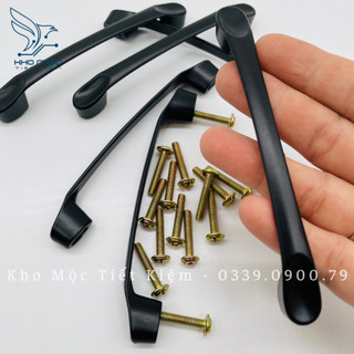 Tay nắm tủ đen dài hợp kim 96mm tn89090