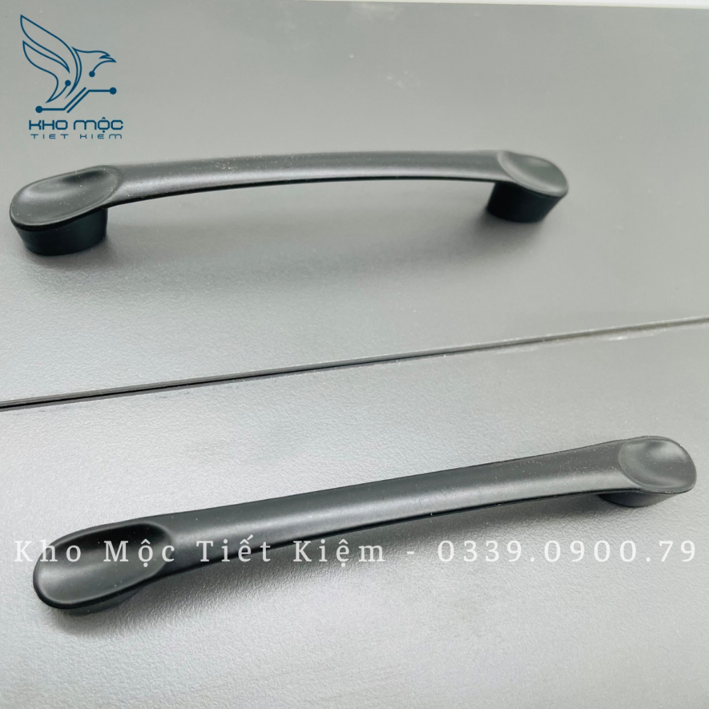 Tay nắm tủ đen dài hợp kim 96mm TN89090