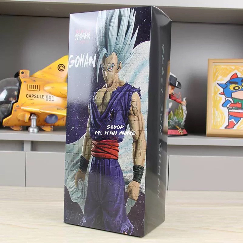 Son Gohan Beast tóc trắng đứng độc lập cao 33,5cm