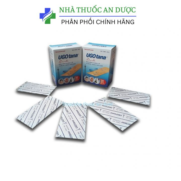 Băng dính cá nhân y tế chống thấm nước UGO TANA – Hộp 30 miếng to